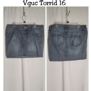 Torrid Vintage jean skirt size 16